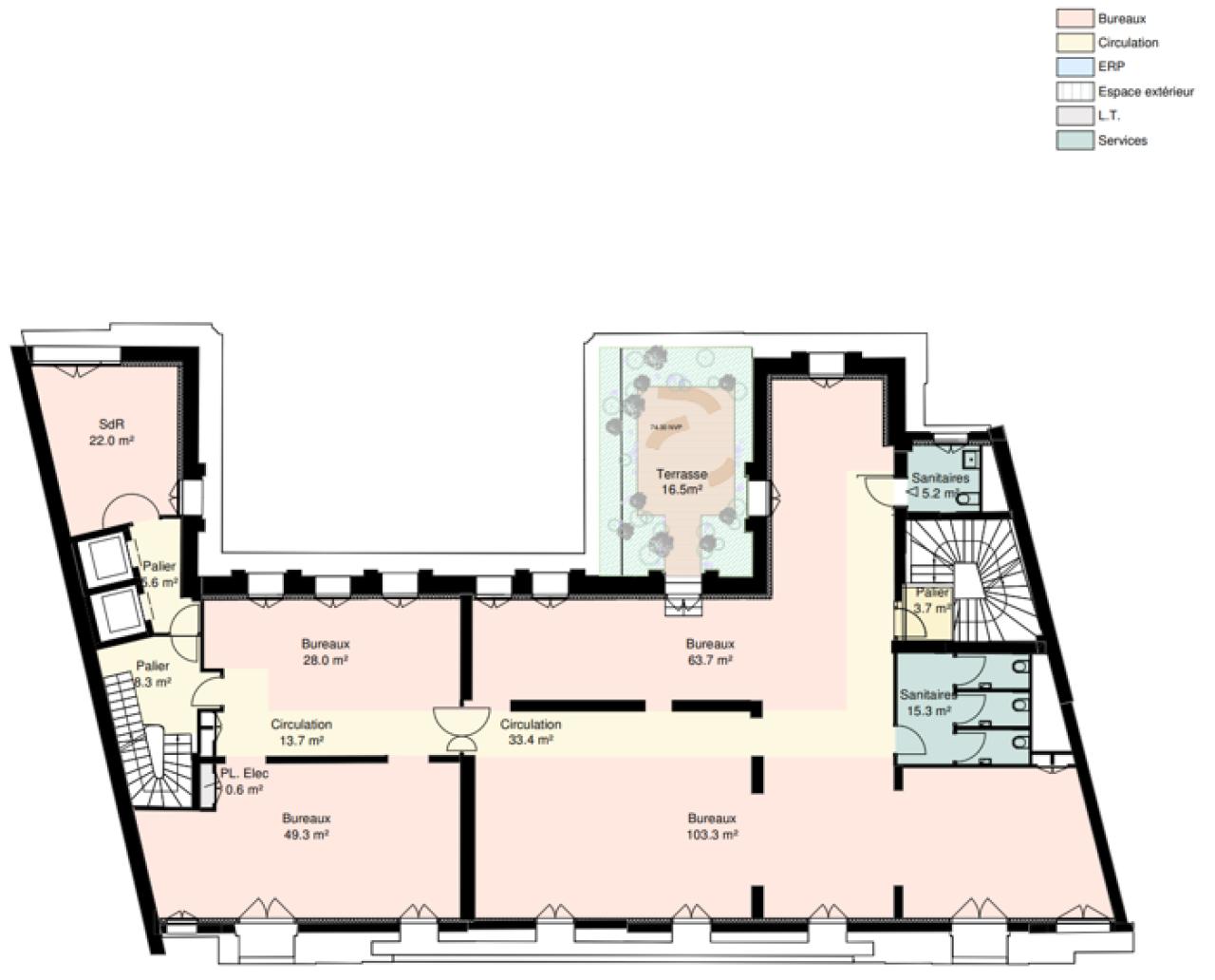 Bureau Paris 2272m² Location bureau Paris OLBUR2100717 6